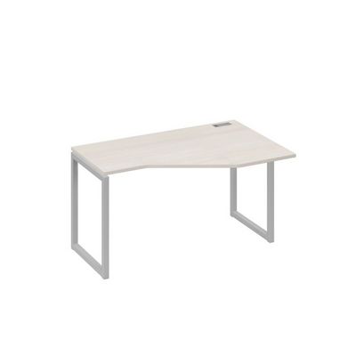 А4 С4 054 ДШ (Дуб шамони/Серый) Стол эргономичный правый "Техно" на металлокаркасе QUATTRO
