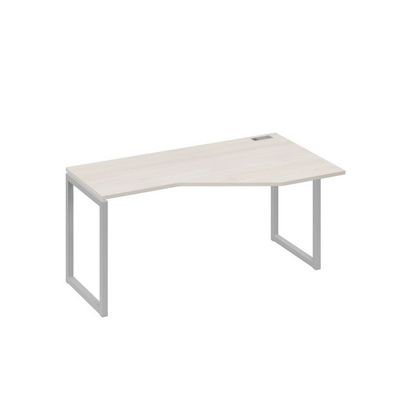 А4 С4 056 ДШ (Дуб шамони/Серый) Стол эргономичный правый "Техно" на металлокаркасе QUATTRO