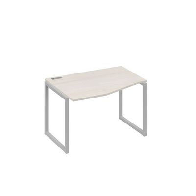 А4 С4 061 ДШ (Дуб шамони/Серый) Стол эргономичный левый "Техно" на металлокаркасе QUATTRO