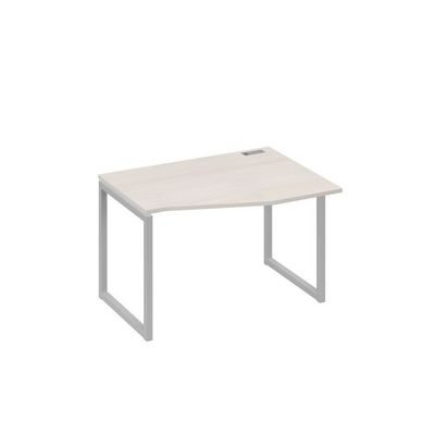 А4 С4 062 ДШ (Дуб шамони/Серый) Стол эргономичный правый "Техно" на металлокаркасе QUATTRO
