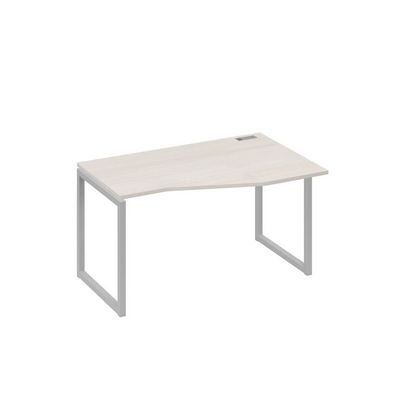 А4 С4 064 ДШ (Дуб шамони/Серый) Стол эргономичный правый "Техно" на металлокаркасе QUATTRO