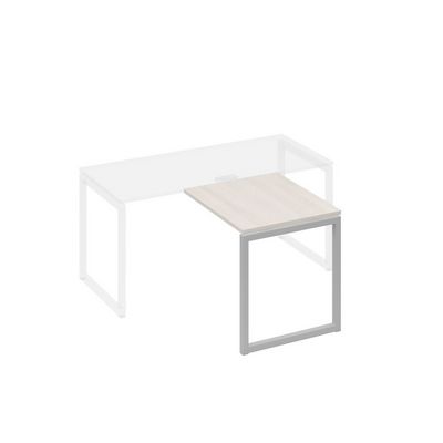 А4 С4 073 ДШ (Дуб шамони/Серый) Брифинг-приставка с каркасом QUATTRO