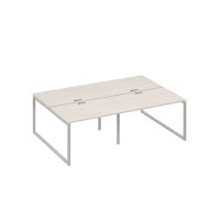 А4 С4 176-2 ДШ (Дуб шамони/Серый) Рабочая станция металлокаркас QUATTRO 4х120