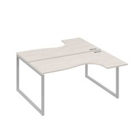 А4 С4 182 ДШ (Дуб шамони/Серый) Рабочая станция опоры QUATTRO столы 2х160 Классика