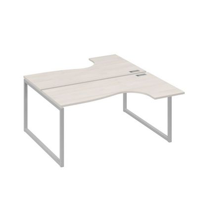 А4 С4 182 ДШ (Дуб шамони/Серый) Рабочая станция опоры QUATTRO столы 2х160 Классика