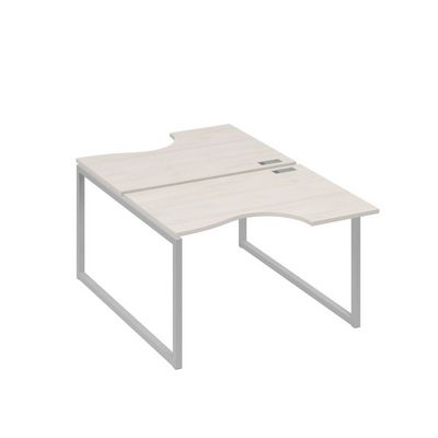 А4 С4 183 ДШ (Дуб шамони/Серый) Рабочая станция опоры QUATTRO столы 2х120 Классика