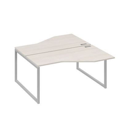 А4 С4 188 ДШ (Дуб шамони/Серый) Рабочая станция опоры QUATTRO со столами Техно 2х160