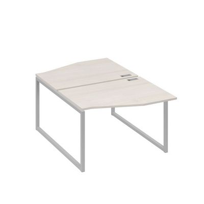 А4 С4 189 ДШ (Дуб шамони/Серый) Рабочая станция каркас QUATTRO столы 2х120 Техно