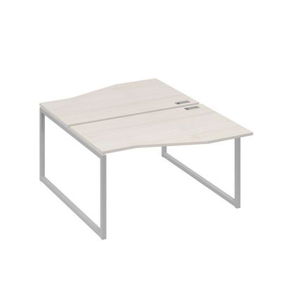 А4 С4 190 ДШ (Дуб шамони/Серый) Рабочая станция каркас QUATTRO столы 2х140 Техно