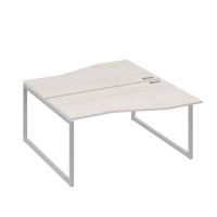 А4 С4 191 ДШ (Дуб шамони/Серый) Рабочая станция каркас QUATTRO столы 2х160 Техно