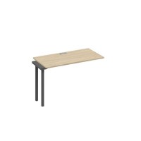 А4 А4 003-1 ДК (Дуб скандинавский/Антрацит) Секция стола 120 рабочей станции на каркасе QUATTRO