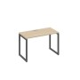А4 А4 003 ДК (Дуб скандинавский/Антрацит) Стол письменный на металлокаркасе QUATTRO