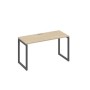 А4 А4 004 ДК (Дуб скандинавский/Антрацит) Стол письменный на металлокаркасе QUATTRO