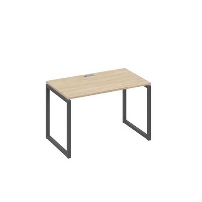 А4 А4 013 ДК (Дуб скандинавский/Антрацит) Стол письменный на металлокаркасе QUATTRO