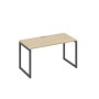 А4 А4 014 ДК (Дуб скандинавский/Антрацит) Стол письменный на металлокаркасе QUATTRO