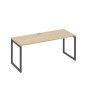 А4 А4 016 ДК (Дуб скандинавский/Антрацит) Стол письменный на металлокаркасе QUATTRO