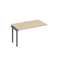 А4 А4 024-1 ДК (Дуб скандинавский/Антрацит) Секция стола 140 рабочей станции на каркасе QUATTRO