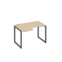 А4 А4 041 ДК (Дуб скандинавский/Антрацит) Стол эргономичный левый "Классика" на металлокаркасе QUATTRO