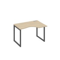 А4 А4 042 ДК (Дуб скандинавский/Антрацит) Стол эргономичный правый "Классика" на металлокаркасе QUATTRO