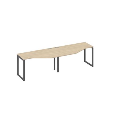 А4 А4 053-2 ДК (Дуб скандинавский/Антрацит) Рабочая станция опоры QUATTRO столы Техно 2х140