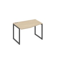А4 А4 061 ДК (Дуб скандинавский/Антрацит) Стол эргономичный левый "Техно" на металлокаркасе QUATTRO
