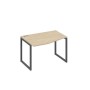 А4 А4 061 ДК (Дуб скандинавский/Антрацит) Стол эргономичный левый "Техно" на металлокаркасе QUATTRO