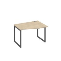 А4 А4 062 ДК (Дуб скандинавский/Антрацит) Стол эргономичный правый "Техно" на металлокаркасе QUATTRO