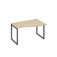 А4 А4 064 ДК (Дуб скандинавский/Антрацит) Стол эргономичный правый "Техно" на металлокаркасе QUATTRO