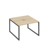 А4 А4 170 ДК (Дуб скандинавский/Антрацит) Рабочая станция на каркасе QUATTRO столы 2х120