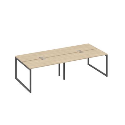 А4 А4 171-2 ДК (Дуб скандинавский/Антрацит) Станция 4х140 рабочая с металлокаркасом QUATTRO