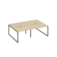 А4 А4 176-2 ДК (Дуб скандинавский/Антрацит) Рабочая станция металлокаркас QUATTRO 4х120