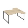 А4 А4 182 ДК (Дуб скандинавский/Антрацит) Рабочая станция опоры QUATTRO столы 2х160 Классика