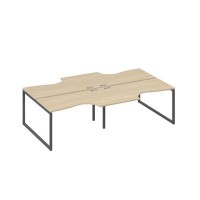 А4 А4 184-2 ДК (Дуб скандинавский/Антрацит) Станция рабочая QUATTRO 4х140 со столами Классика