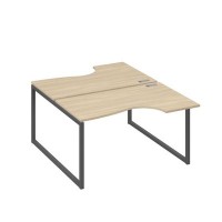 А4 А4 184 ДК (Дуб скандинавский/Антрацит) Рабочая станция опоры QUATTRO столы 2х140 Классика