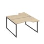 А4 А4 184 ДК (Дуб скандинавский/Антрацит) Рабочая станция опоры QUATTRO столы 2х140 Классика