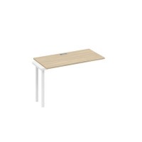 А4 Б4 003-1 ДК (Дуб скандинавский/Белый) Секция стола 120 рабочей станции на каркасе QUATTRO
