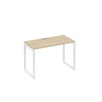 А4 Б4 003 ДК (Дуб скандинавский/Белый) Стол письменный на металлокаркасе QUATTRO