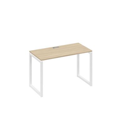 А4 Б4 003 ДК (Дуб скандинавский/Белый) Стол письменный на металлокаркасе QUATTRO