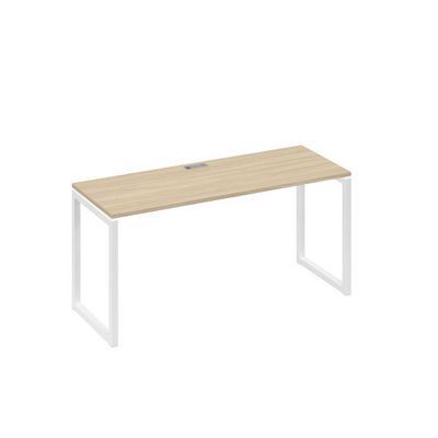 А4 Б4 005 ДК (Дуб скандинавский/Белый) Стол письменный на металлокаркасе QUATTRO