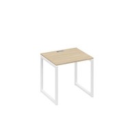 А4 Б4 011 ДК (Дуб скандинавский/Белый) Стол письменный на металлокаркасе QUATTRO