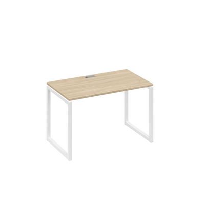А4 Б4 013 ДК (Дуб скандинавский/Белый) Стол письменный на металлокаркасе QUATTRO