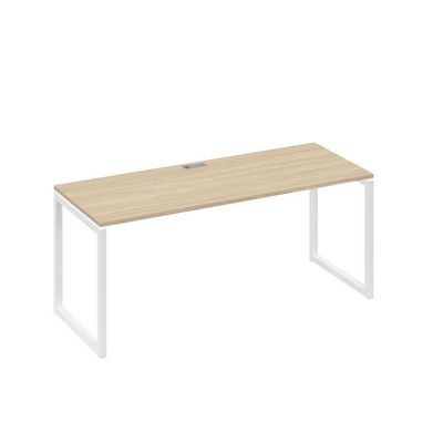 А4 Б4 016 ДК (Дуб скандинавский/Белый) Стол письменный на металлокаркасе QUATTRO
