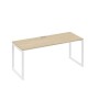 А4 Б4 016 ДК (Дуб скандинавский/Белый) Стол письменный на металлокаркасе QUATTRO
