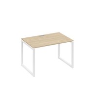 А4 Б4 023 ДК (Дуб скандинавский/Белый) Стол письменный на металлокаркасе QUATTRO