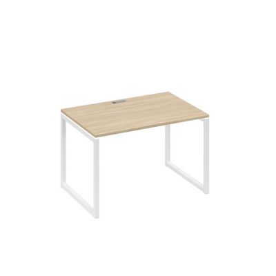 А4 Б4 023 ДК (Дуб скандинавский/Белый) Стол письменный на металлокаркасе QUATTRO