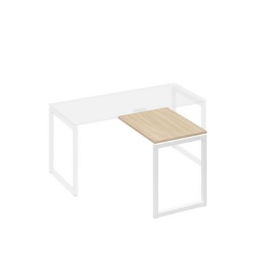 А4 Б4 071 ДК (Дуб скандинавский/Белый) Брифинг-приставка с каркасом QUATTRO