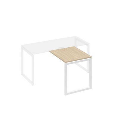 А4 Б4 073 ДК (Дуб скандинавский/Белый) Брифинг-приставка с каркасом QUATTRO