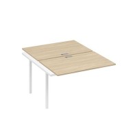 А4 Б4 176-1 ДК (Дуб скандинавский/Белый) Секция станции на металлокаркасе QUATTRO 2х120