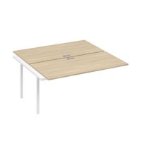 А4 Б4 178-1 ДК (Дуб скандинавский/Белый) Секция станции на металлокаркасе QUATTRO 2х160