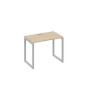 А4 С4 002 ДК (Дуб скандинавский/Серый) Стол письменный на металлокаркасе QUATTRO